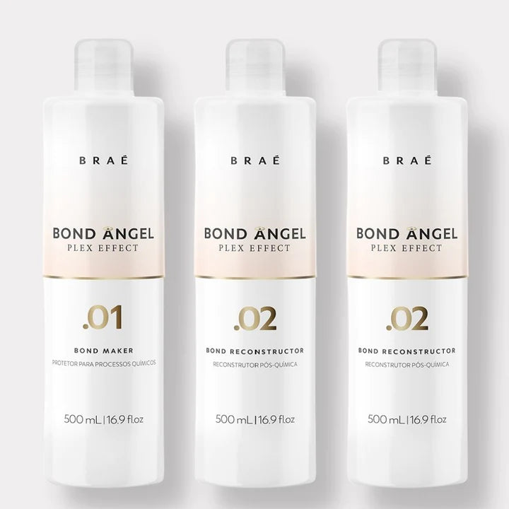 Bond Angel Plex Effect, Bond Multiplier Treatment Kit for Bleaching and Coloring protection -500ml Step 1, 2, 2